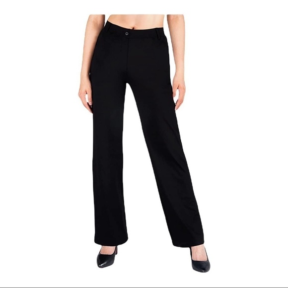 YOGIPACE Straight Leg  High Waisted Trousers, Women’s Size 10P Black NWT - Picture 5 of 7